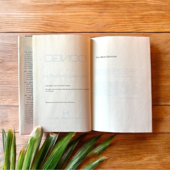 VINTAGE 1980 Congo by Michael Crichton - Book Club Edition - Picture 6 of 9